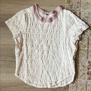 Free People Textured T-shirt